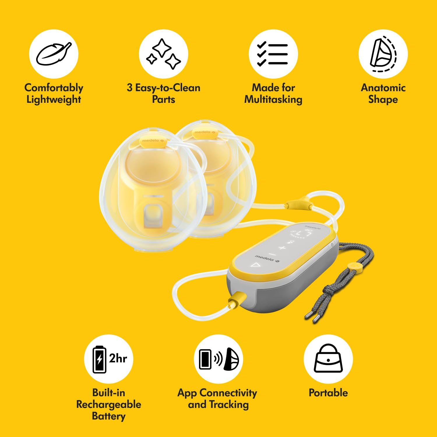 Medela Portable and Discreet Double Electric Breast Pump with App connectivity